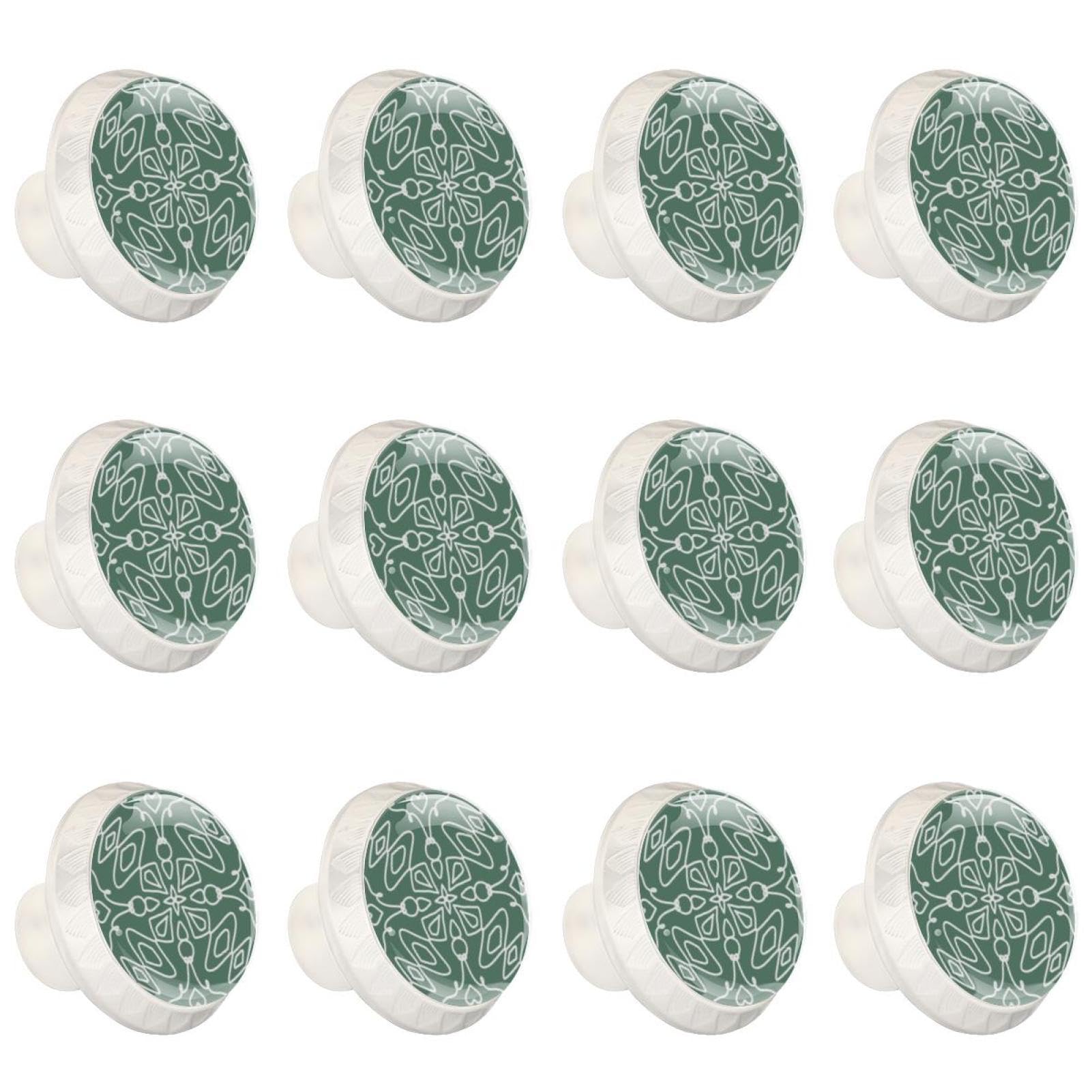 Bouton de tiroir en verre floral pour sublimer la décoration de votre commode de chambre