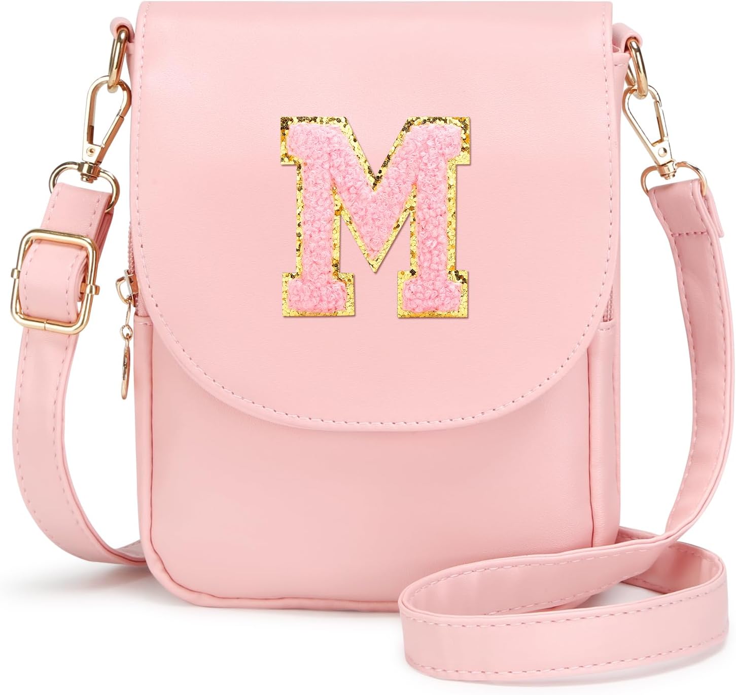 Initial Crossbody Bags Toddler Purse for Girls PU Leather Cross Body Bag Handbag Personalized Preppy Teen Girl Gifts