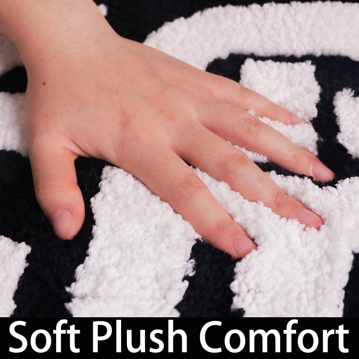 Get Naked Bath Mat Sets 2 Piece, Soft and Plush Bathroom Rugs and U-Shaped Toilet Rug, Absorbent Microfiber with Non-Slip Backing, Machine Washable Quick-Dry Bath Rugs for Bathroom