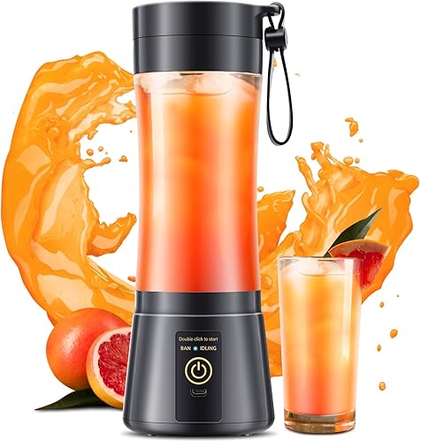 Licuadora portátil inalámbrica de tamaño personal de 12 onzas  Mini licuadora para hacer batidos y batidos, inalámbrica, ligera, recargable, recién