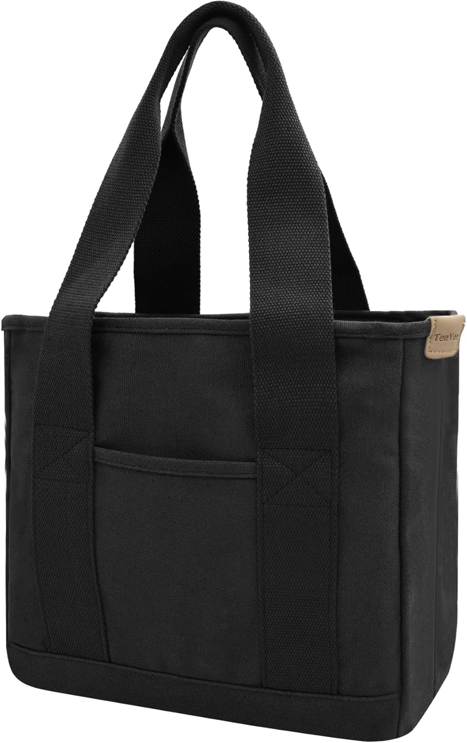 TeeYee 16oz Canvas Tote Bag Casual Multi pockets Handbags Large Capacity Shopping Shoulder Bag with Pocket Bags Work Purses | Shopper bag, Zipper pockets, Unsex design, Organized slots