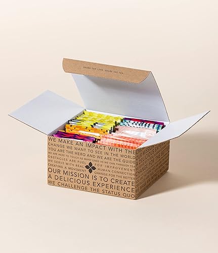 Art of Tea  Surtido de bolsas de té variadas sin cafeína  Té de hierbas naturalmente descafeinado 50 unidades Bolsa de té pirámide ecológica