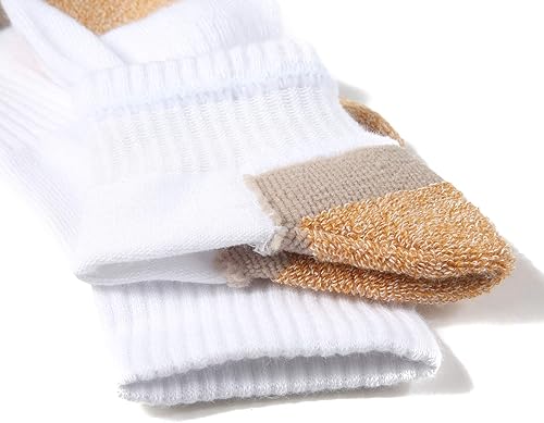 Miniatura 6 de Hepsibah Calcetines tobilleros deportivos para mujer, de algodón, gruesos, de corte bajo, para correr, paquete de 6