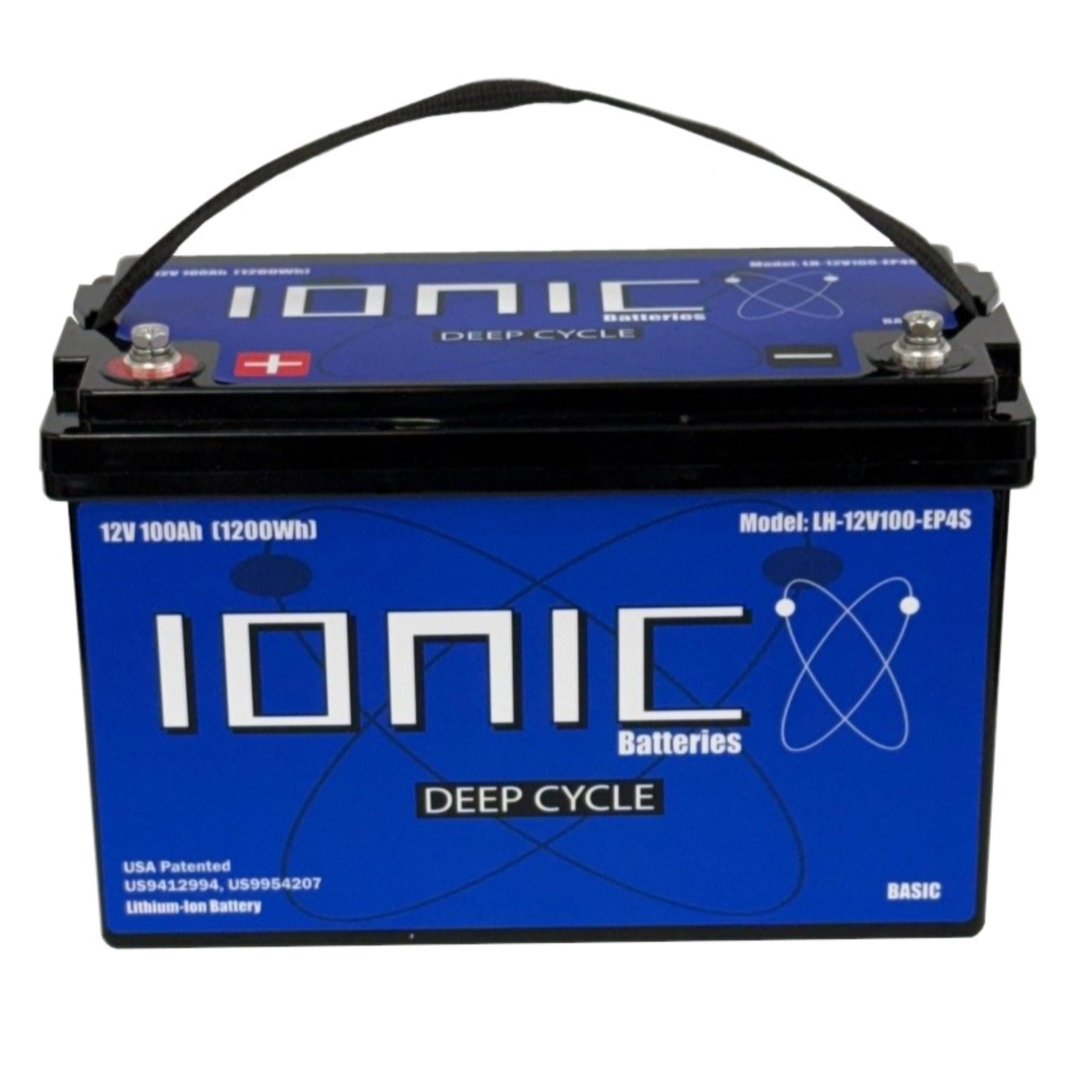 Ionic Lithium 12V 100Ah LiFePO4 Deep Cycle Battery - Basic (No Bluetooth, Not Dual Purpose)