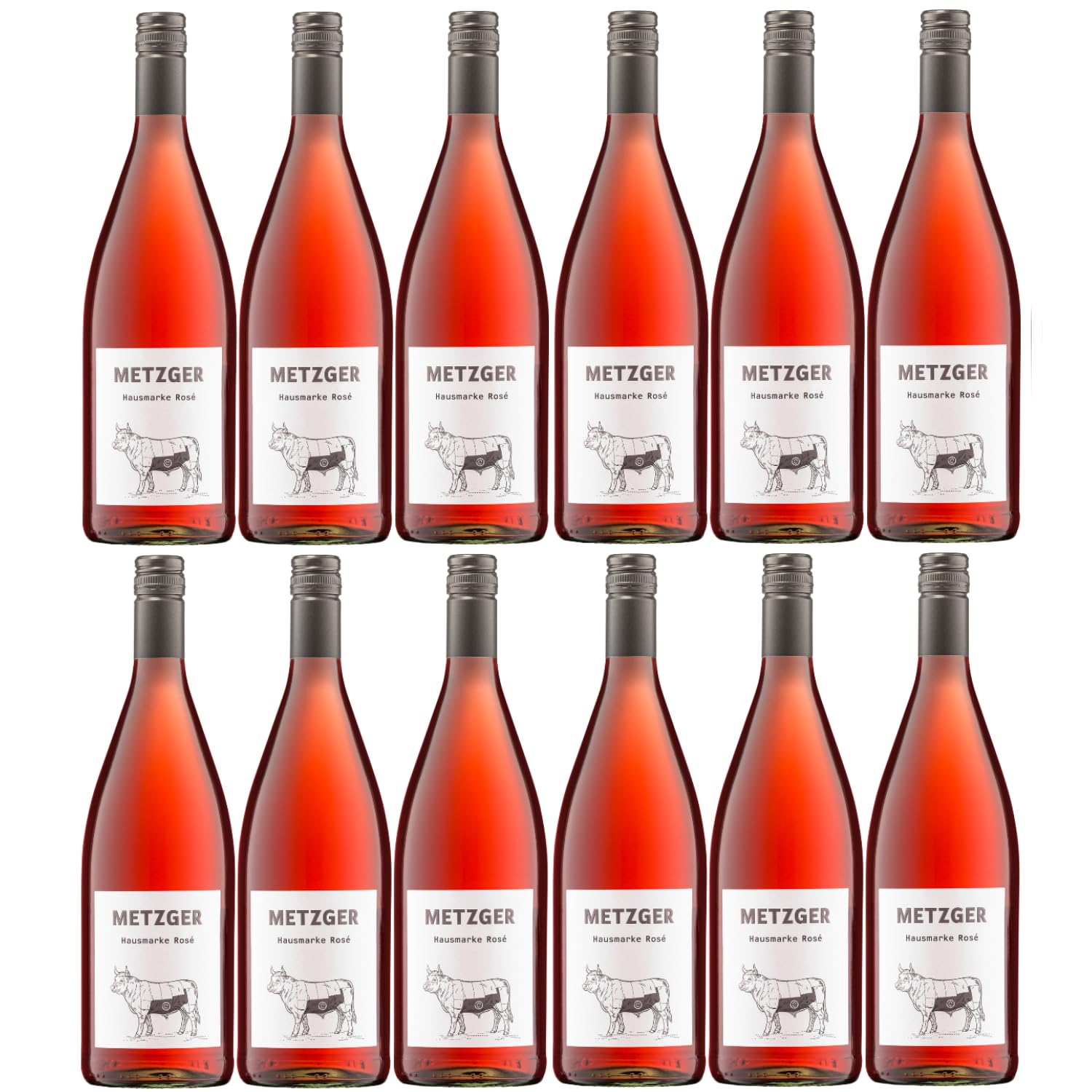 Weingut Uli Metzger Hausmarke Rosé mild Rosé Deutschland inkl. FeinWert E-Book (12 x 1l)