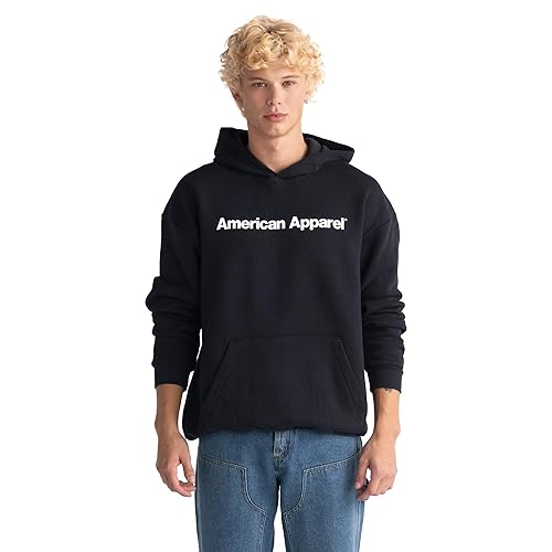 American Apparel unisex-adult Reflex Fleece Pullover Hoodie Sweatshirt, Grf498aa