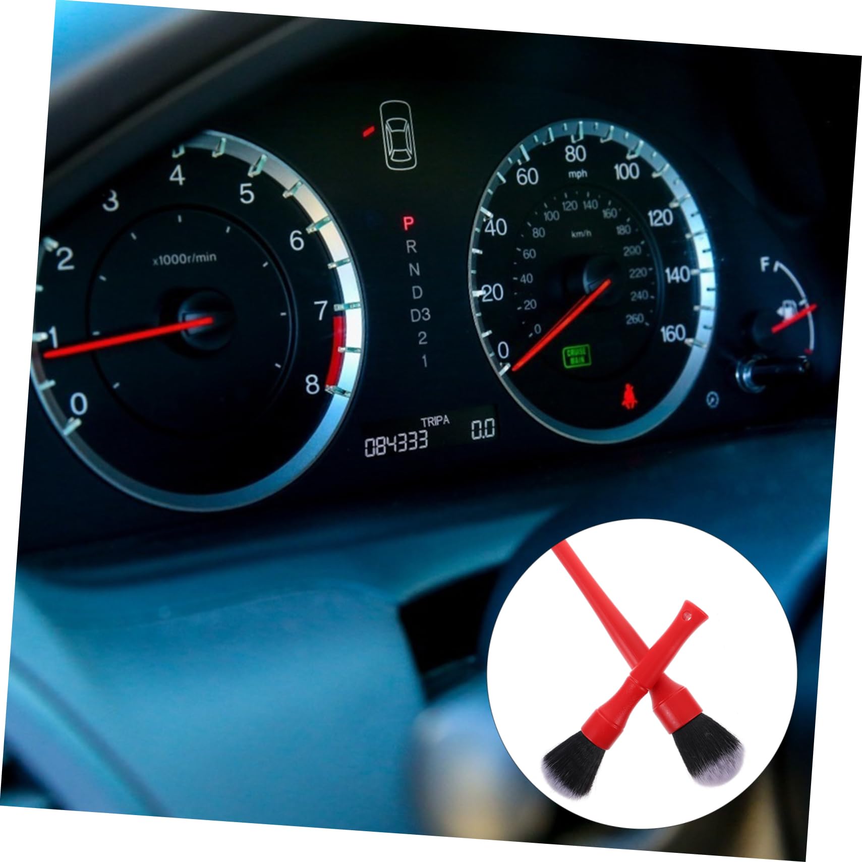 SUPVOX 4pezzi Spazzole per Detailing Auto Ultra Morbide Pulizia Interni Ed Esterni Impugnatura Ergonomica per Venti Pulsanti e Fessure Non Graffiano La Superficie