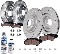 Vista 15 de Detroit Axle - Kit de freno delantero para Nissan Altima Sentra 07-10, repuesto de pastillas de freno de cerámica de freno de disco 2007 2008 2009