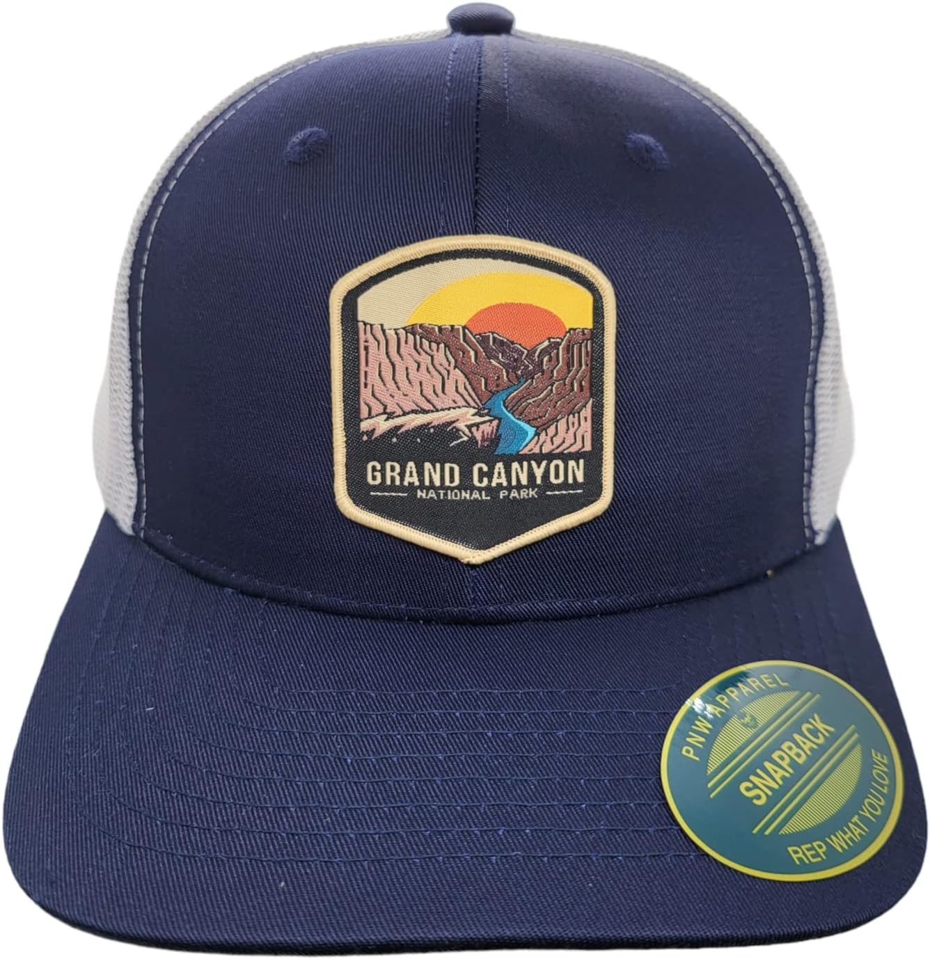 Grand Canyon Trucker Hat w/Mesh Backing National Park Woven Patch