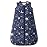 Unnivoll Baby Sleep Sack 0-6 Months TOG 2.5 Winter Baby Wearable Blanket, 100% Cotton Toddler Sleeping Sack with 2-Way Zipper Warm Soft Blue Planet