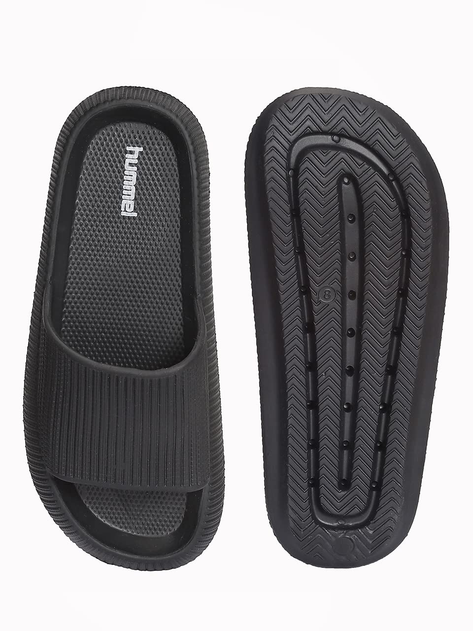 hummel TEXTURE SOFT Men's Classic Ultra Soft Sliders/Slippers with Cushion FootBed for Adult Comfortable & Light Weight Stylish & Waterproof & Everyday Flip Flops & Chappals for Gents/Boys 6 71fSv4Ms5GL. SL1280