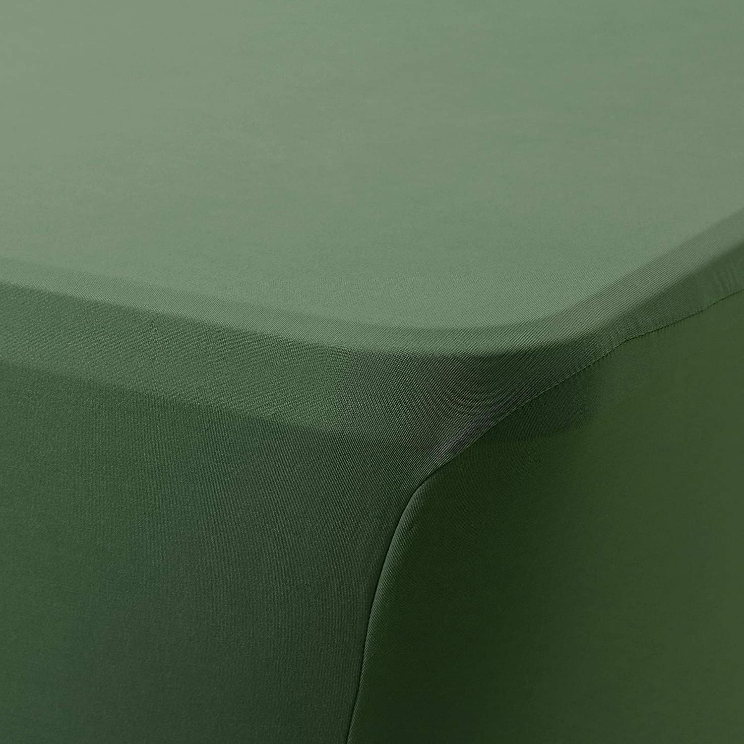 Obstal 4ft Stretch Spandex Table Cover for Standard Folding Tables - Universal Rectangular Fitted Tablecloth Protector for Wedding, Banquet and Party,Blackish Green : Home & Kitchen