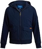 Perry Ellis Boys Winter Jacket - Wind Water Resistant Lightweight Insulated Zip Up Quilted Jacket With Utility Cargo Pockets
