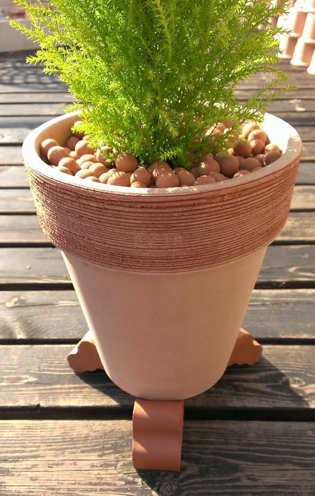 Amazon | ポットフィート 1個 (レッド) | 鉢