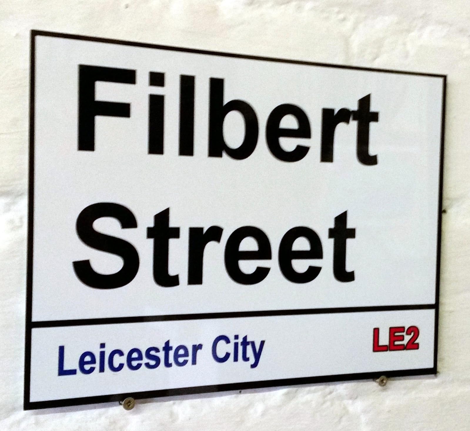 Yelacecca Tin Sign A39739 New Metal Street Sign Leicester City Fc Filbert Street Sign Metal Aluminiu Football Ground Stadium 8X12 Inches