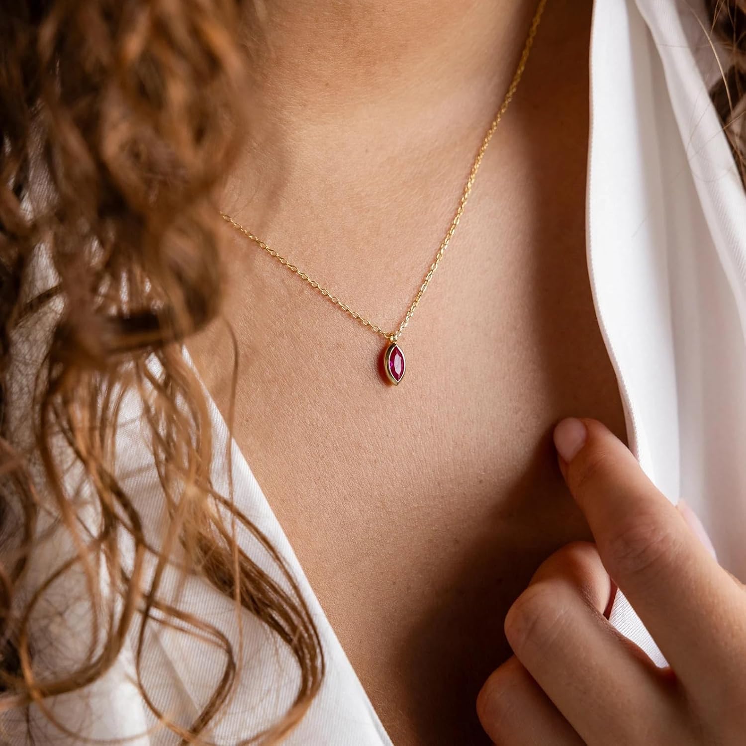 Personalized Multiple Birthstone Necklace, Custom Delicate Minimalist Dainty Stacking Gold Necklace, 18K Gold Plated Silver, Custom Jewelry, Personalized Gift for Mom