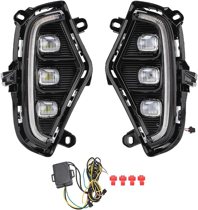 2PC For 2019-2024 Toyota RAV4 LED Daytime Running Lights DRL W/ Turn Signal Lamp