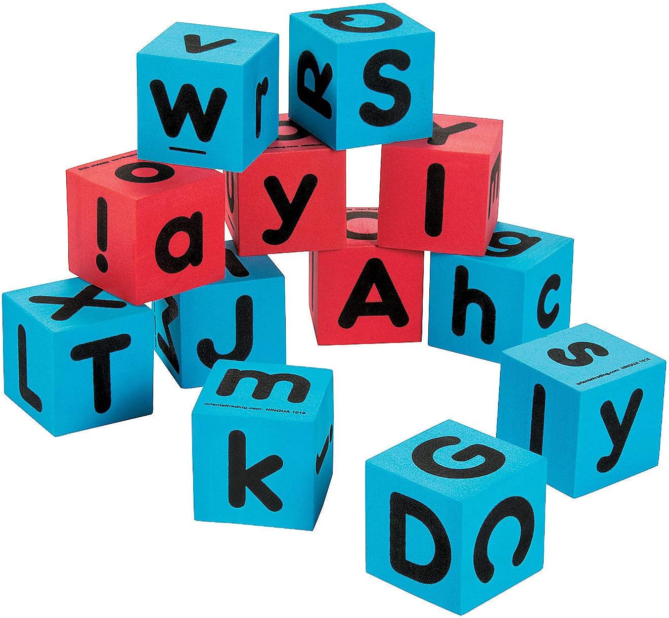 Oriental Trading 13768682 Alphabet Dice, Multicolour