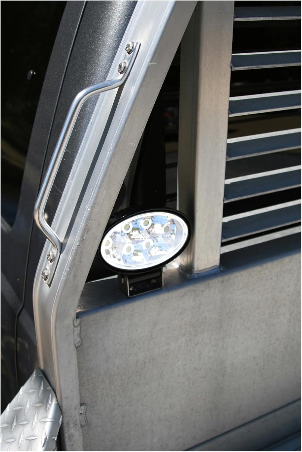 Buyers Products 1492113, 5.5 Inch Wide Oval LED Flood Light, Off Road, Light Bar, Heavy Duty Spot Light for Trucks, Trailers and ATVs, Clear