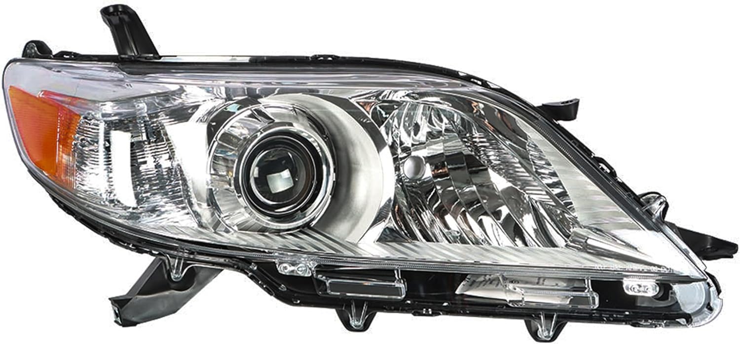 Thomletha Replacement for Toyota Sienna 2011-2013 Headlight Assembly Projector Amber Halogen Right Side RH