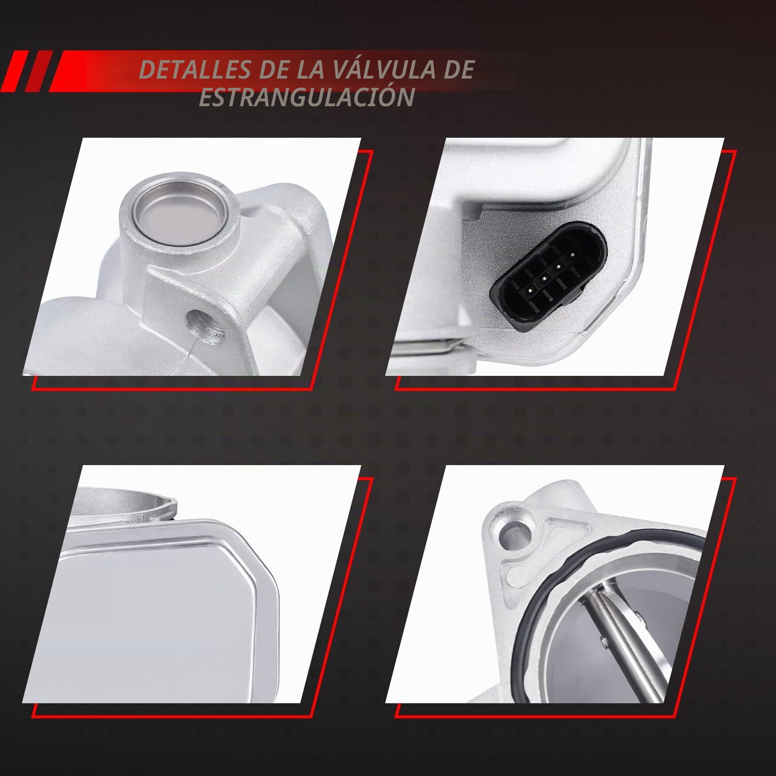 álvula de Control del Acelerador de Repuesto para A3 8L/8P (2001-2010), Golf IV V VI 1.9TDI 2.0TDI, Passat B5.5/B6 (2001-2010) y Superb (2008-2010) 2.0TDI. 038128063F 038128063P 038128063G