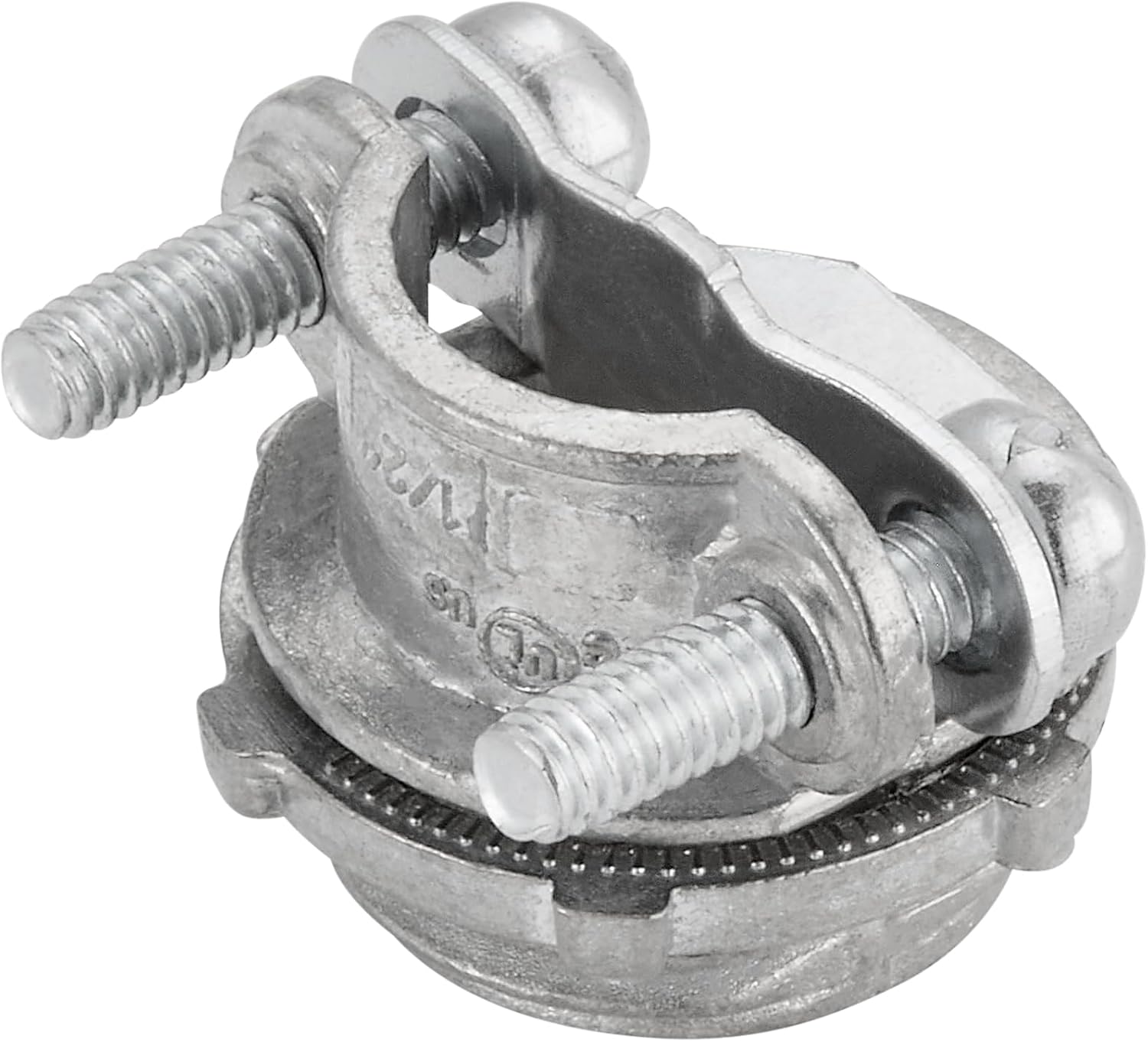 Maxxima 1/2 in. Non-Metallic Twin-Screw Clamp Connector for NM Sheathed Cable Conduit, Zinc Die Cast (100 Pack)
