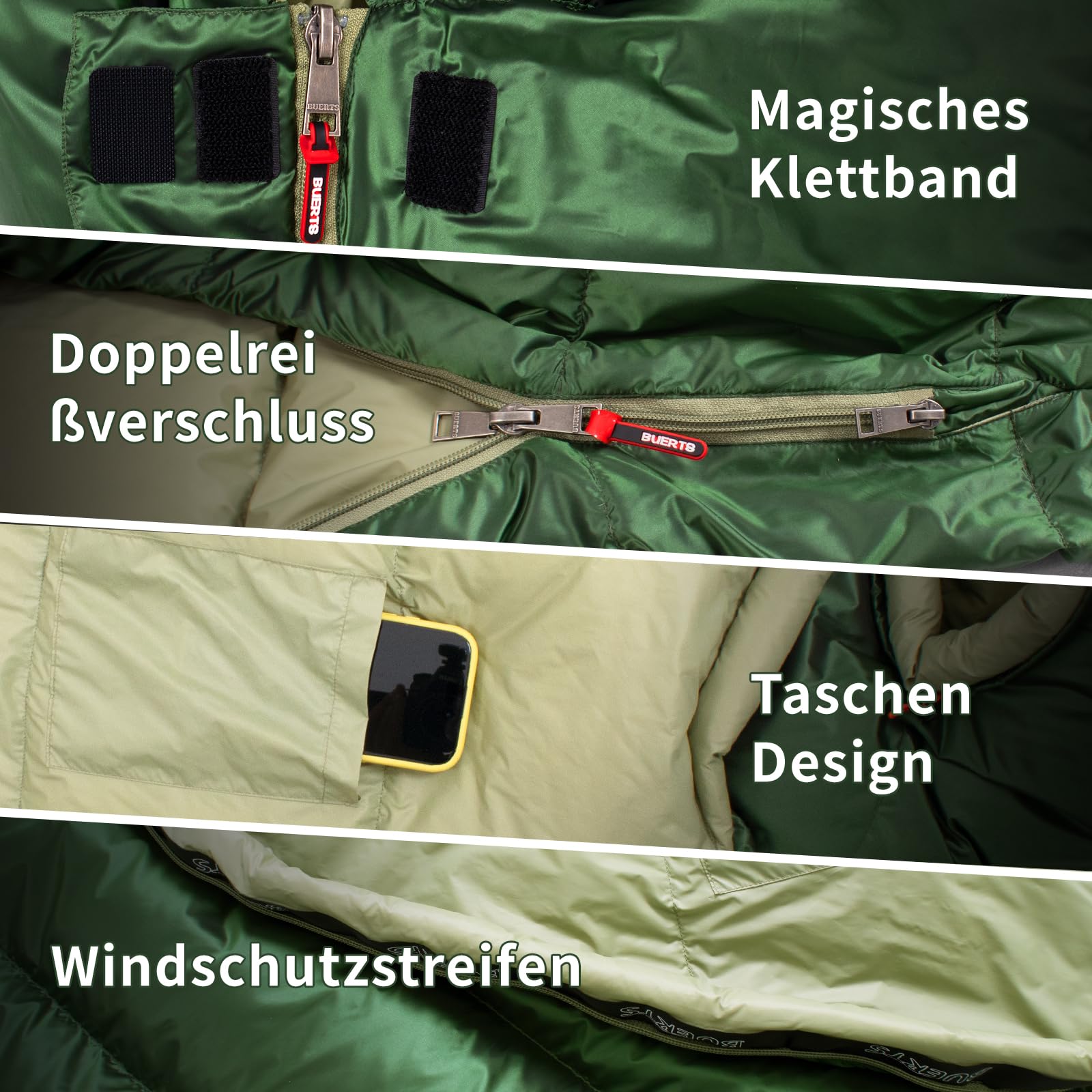 Daunenschlafsack Ultraleicht mit kleinem Packmaß(620FP/RDS)-Sommerschlafsack für Camping,Trekking,Bikepacking&Reisen-Geeignet für Erwachsene,Jugendliche&Familien.