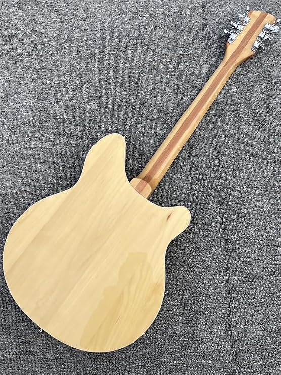 Custom Left Hand 12 String Electric Guitar 360 Basswood Body Rosewood Fretboard 'R' Tailpiece Natural Color