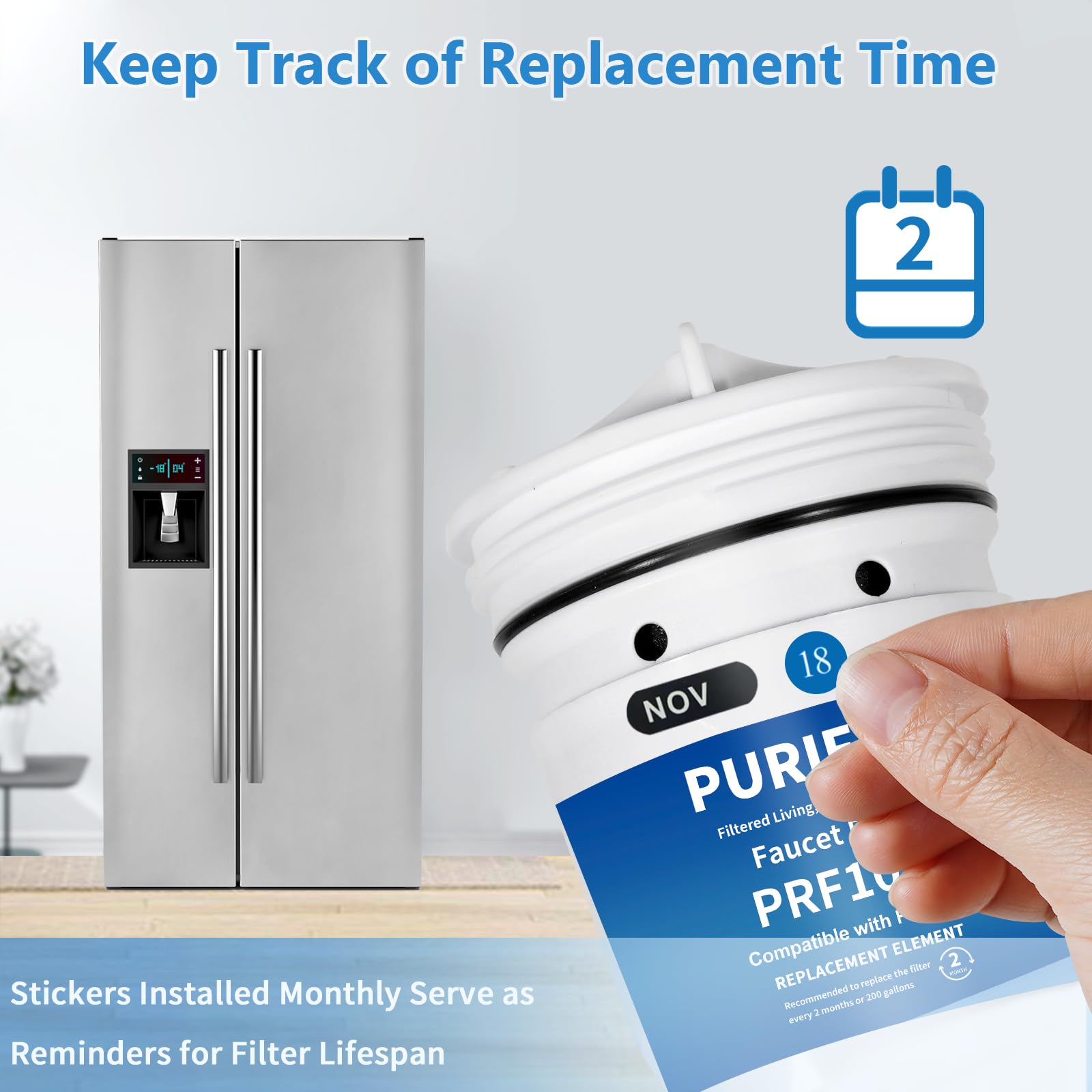 Upgraded FM15RA Faucet Water Filter Compatible with Culligan FM-15RA Water Filter Culligan FM-15A Filtration System 3 Pack — view 5