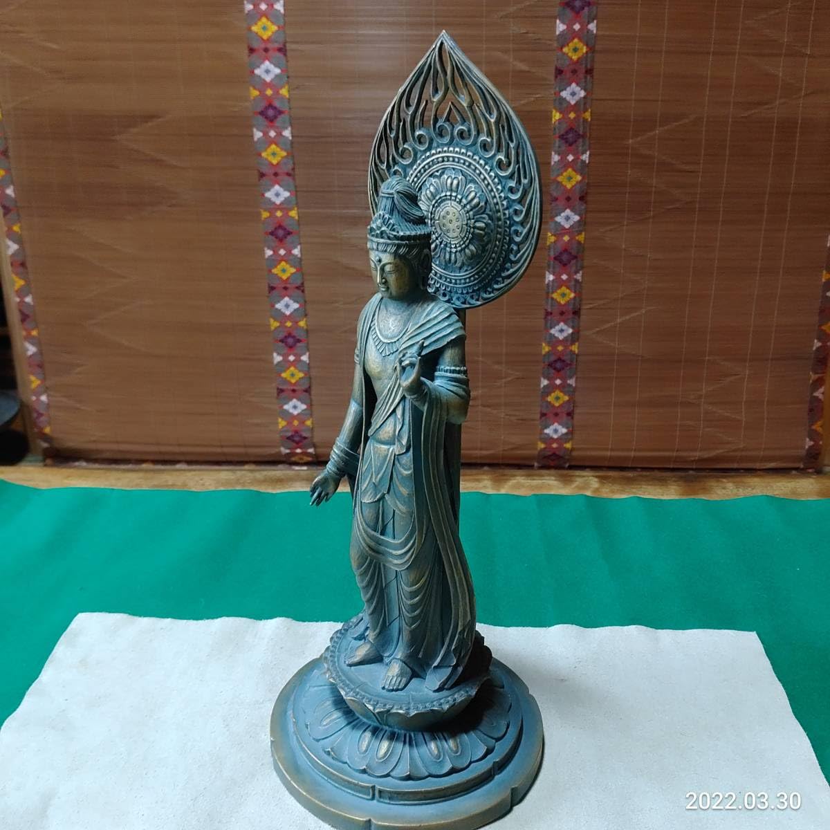 昭和の大仏師 大佛師 松久宗琳 作ブロンズ 仏像 瑠璃観音 共箱 10/1000 Amazon.co.jp: 大仏師 松久宗琳作 ブロンズ 聖観世音菩薩像 共箱