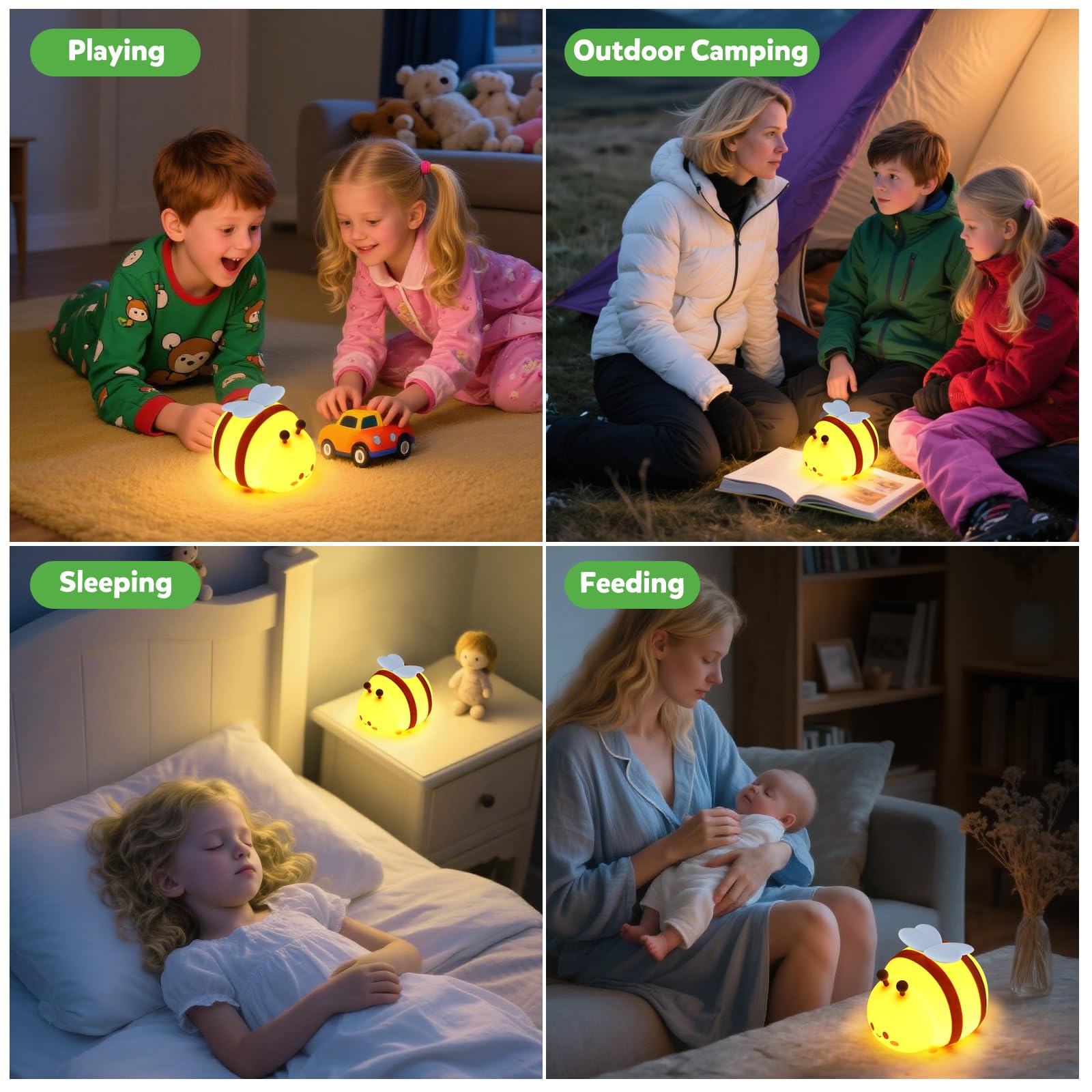 Bee Silikon Nachtlicht Touch Sensor Perfekt für Geburtstage, Babypartys