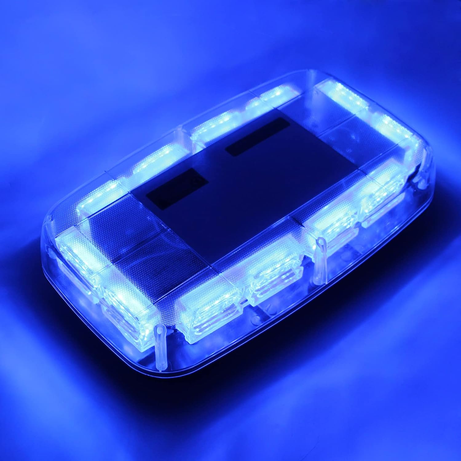 I LITTON Blue LED Strobe Emergency Strobe Light with Base, LED
