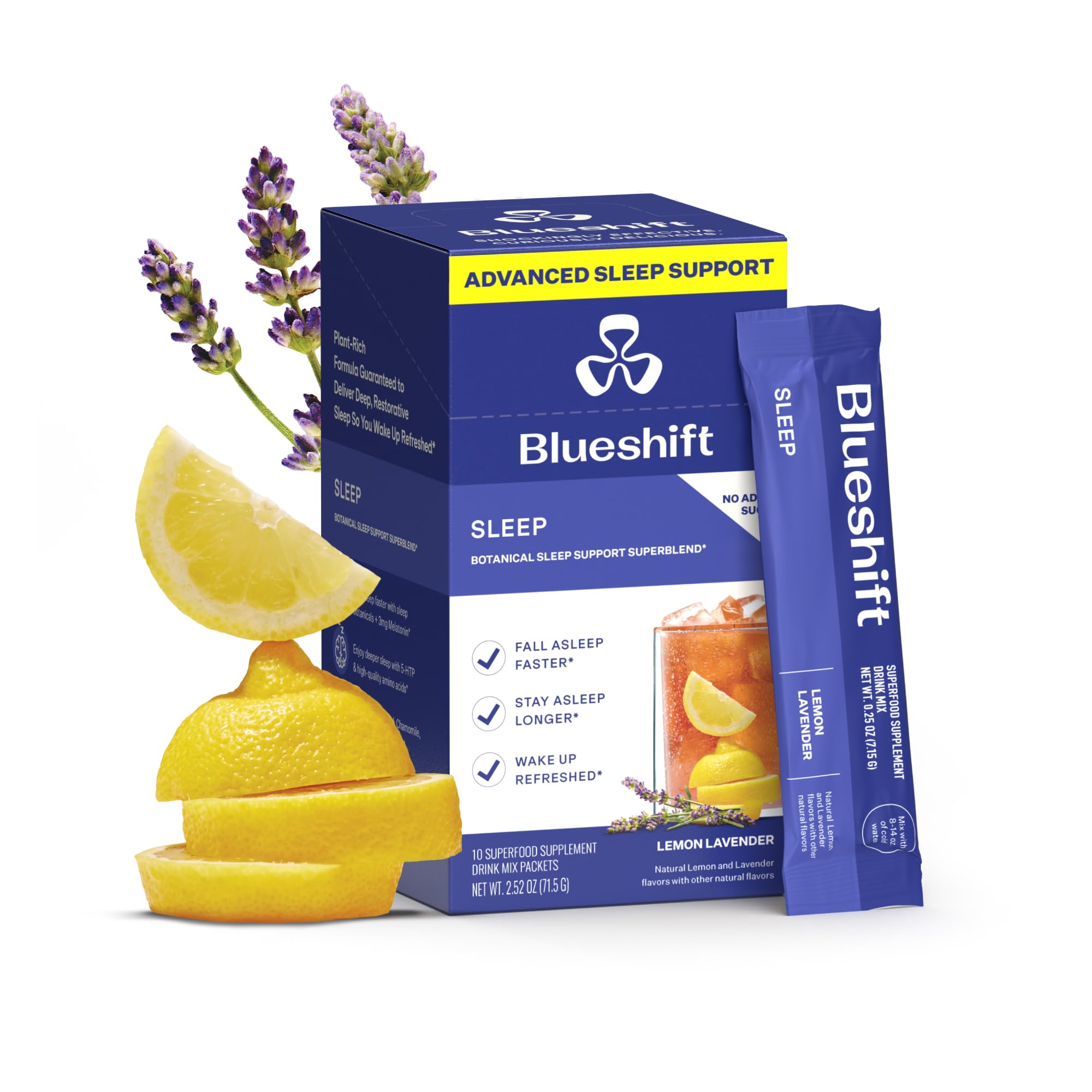 Amazon.com: Blueshift Sleep Aid Powder for Adults – Lemon Lavender