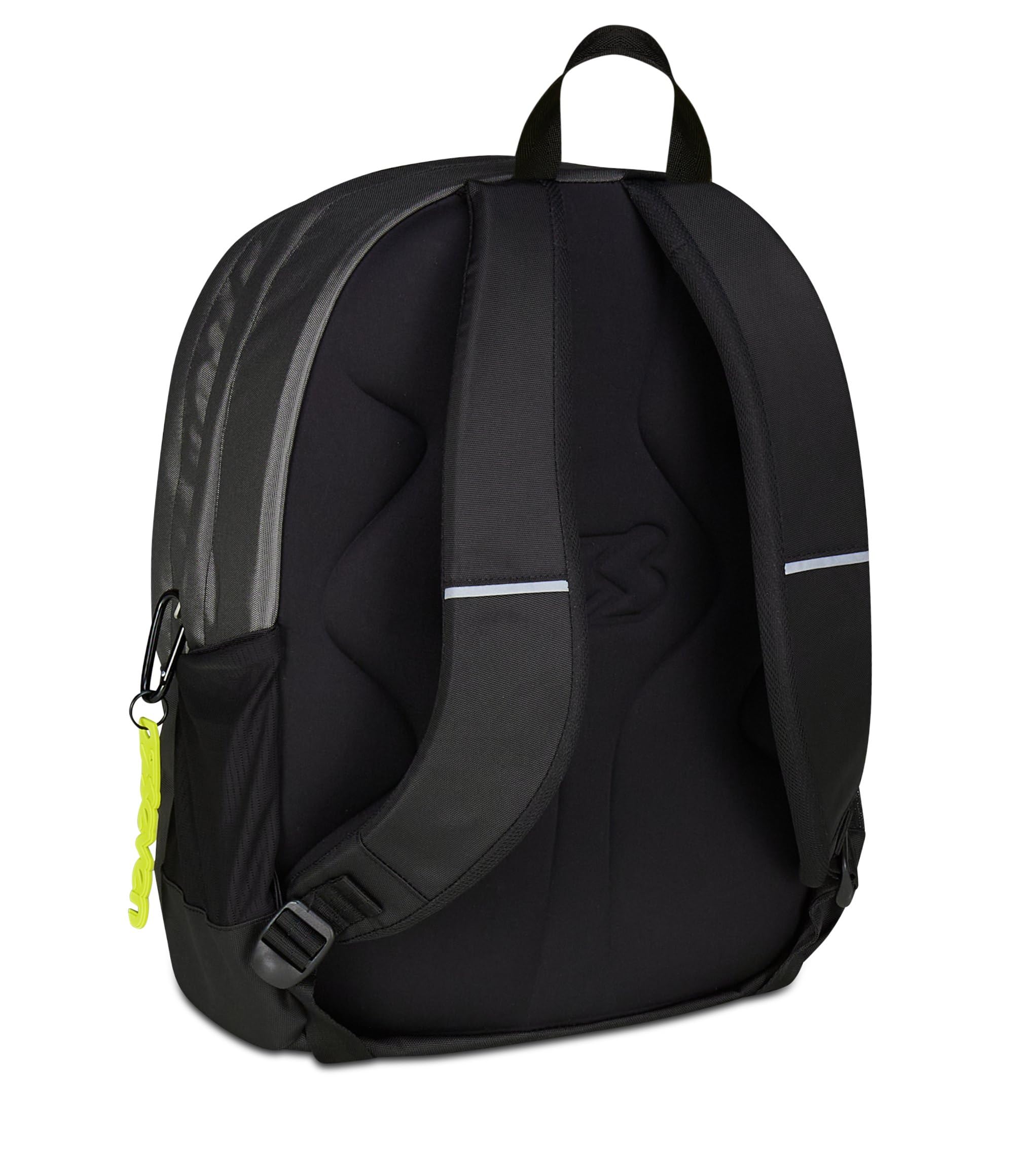 Seven Zaino Scuola Tech Line, Grigio Scuro, Doppio Scomparto, 29 L, Scuola Media e Superiore, Zaino Ragazzo