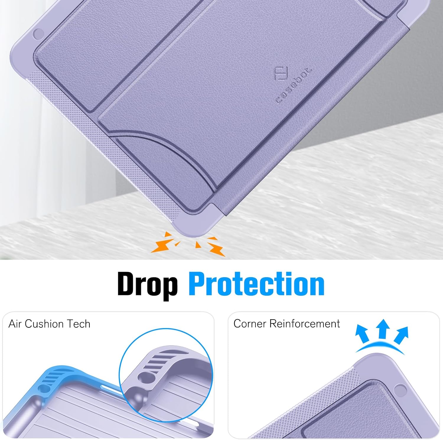 Fintie Magnetic Stand Case for iPad Air 11-inch M4/M3/M2 (2026/2025/2024), iPad Air 5th/4th Generation (2022/2020) 10.9 Inch - Multiple Angles Shockproof TPU Cover with Pencil Holder, Lilac Purple