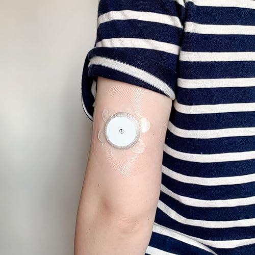 Miniatura 3 de Parches adhesivos para Libre 2, paquete de 40 parches transparentes impermeables y 1 escudo plástico, mantienen tu sensor apretado hasta 10 días