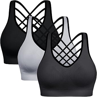 Ewedoos high-impact sports bras pack