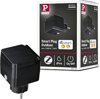 Paulmann 50138 Zwischenstecker Smart Plug Outdoor IP44 Schwarz smarte Steuerung