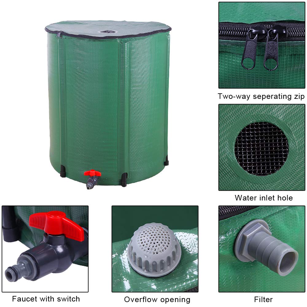Buy DADEA Water Collector Collapsible Tank, 50/66/100 Gallon Folding