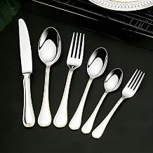 108-piece silverware set service for 18, fine flatware set,18/8 stainless steel,premium tableware cutlery sets for hotel banquets weddings home use, and palace banquet thickened