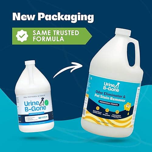 Miniatura 2 de KINZUA ENVIRONMENTAL Urine B-Gone, eliminador de olores por enzimas profesional y removedor de manchas de mascotas, limpiador de orina para humanos