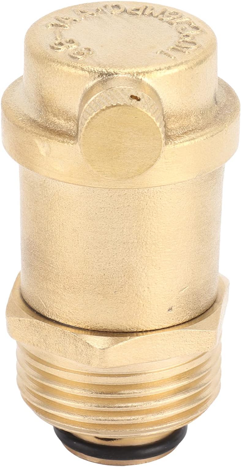 Air Release Valve Brass Automatic Vent Valve High Temperature Rust Proof for Air Conditioner Solar Water Heater G1 DN25 Male Thread