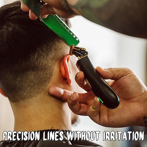 Miniatura 5 de Supreme Trimmer ST5220 - Cortadora de barba de precisión para hombres, corte profesional de peluquero inalámbrico - T-Shaper Li negro (hoja