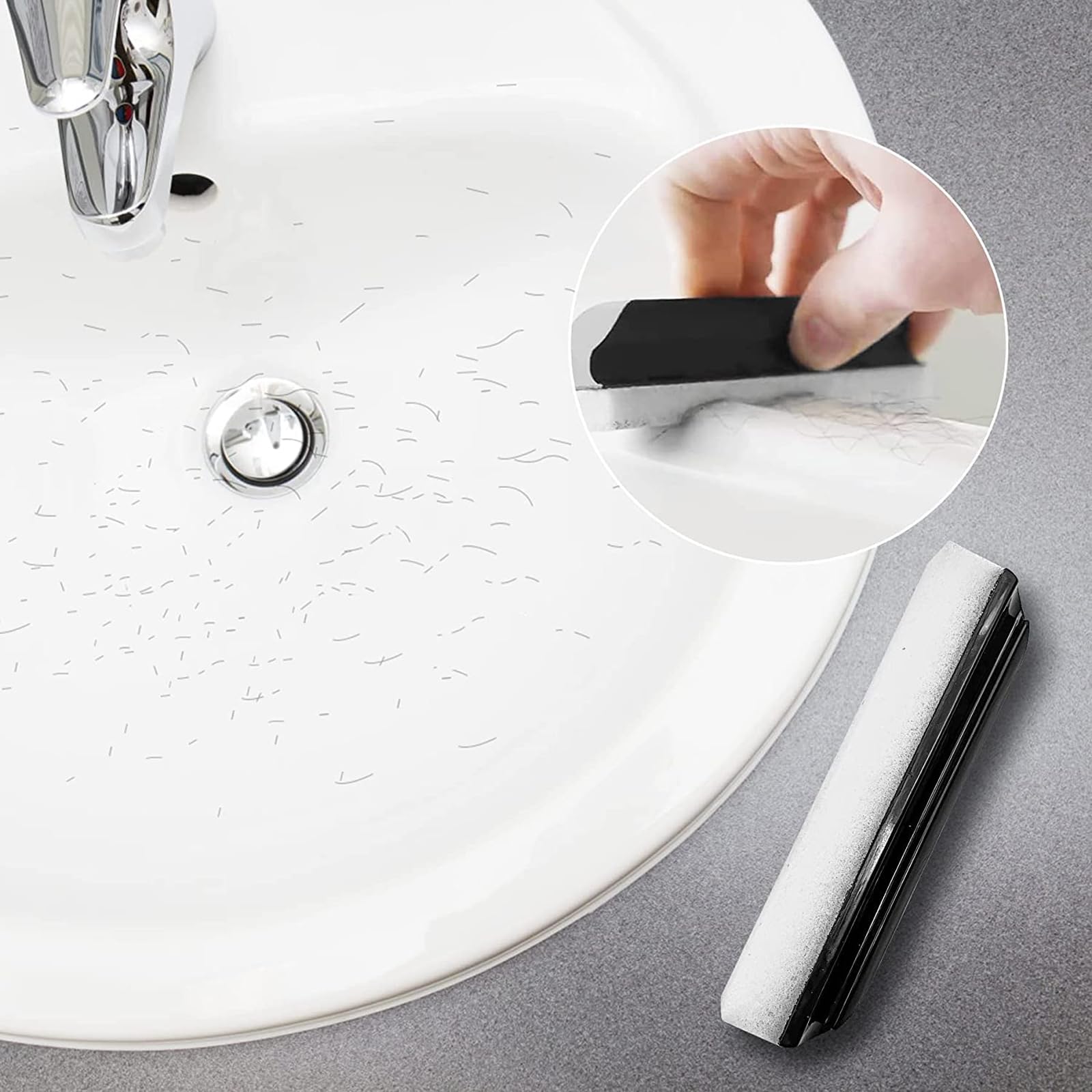 Éponge Nettoyante Pour Barbe - 2 Pièces, Garde L'évier Propre