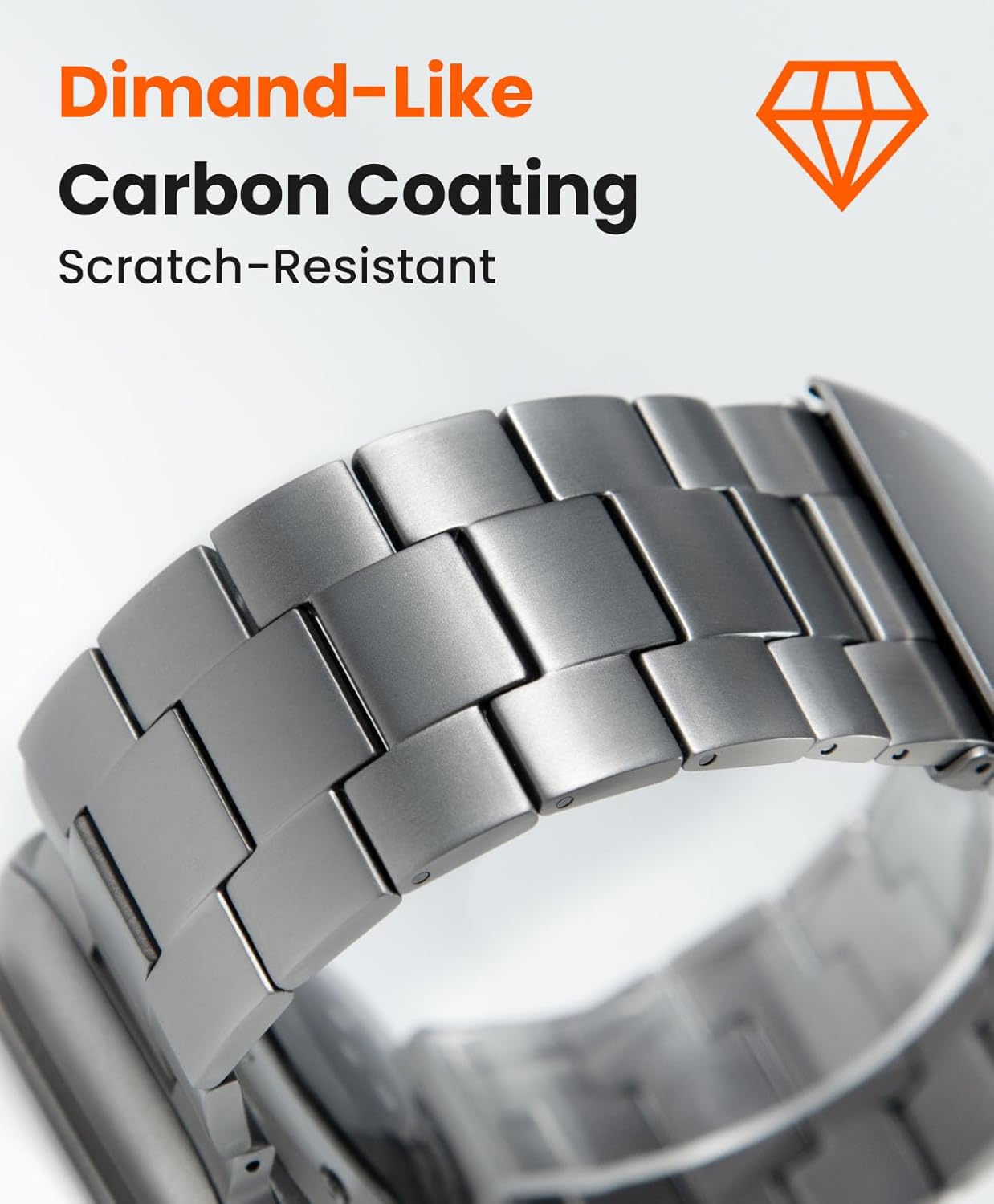 CRNS01 Titanium Watch Band Compatible with Apple Watch Ultra 3/2/1 49mm, Series 11/10 46mm - Military-Grade DLC Coating, Scratch Resistant & Perfect Ultra Color Match for Men - Image 5