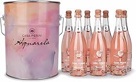 Espumante Rosé Aquarela Casa Perini Balde C/7 Garrafas
