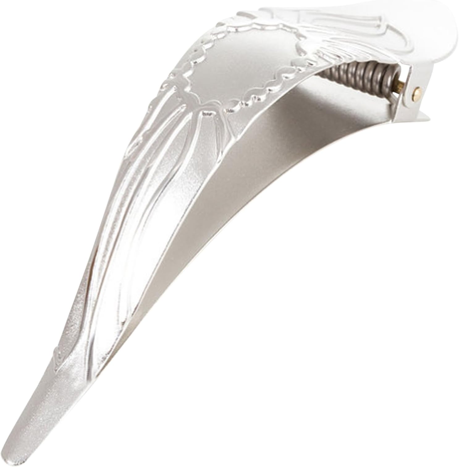 Maximas Hair Clip in Lotus 2-Tone in Silver Large