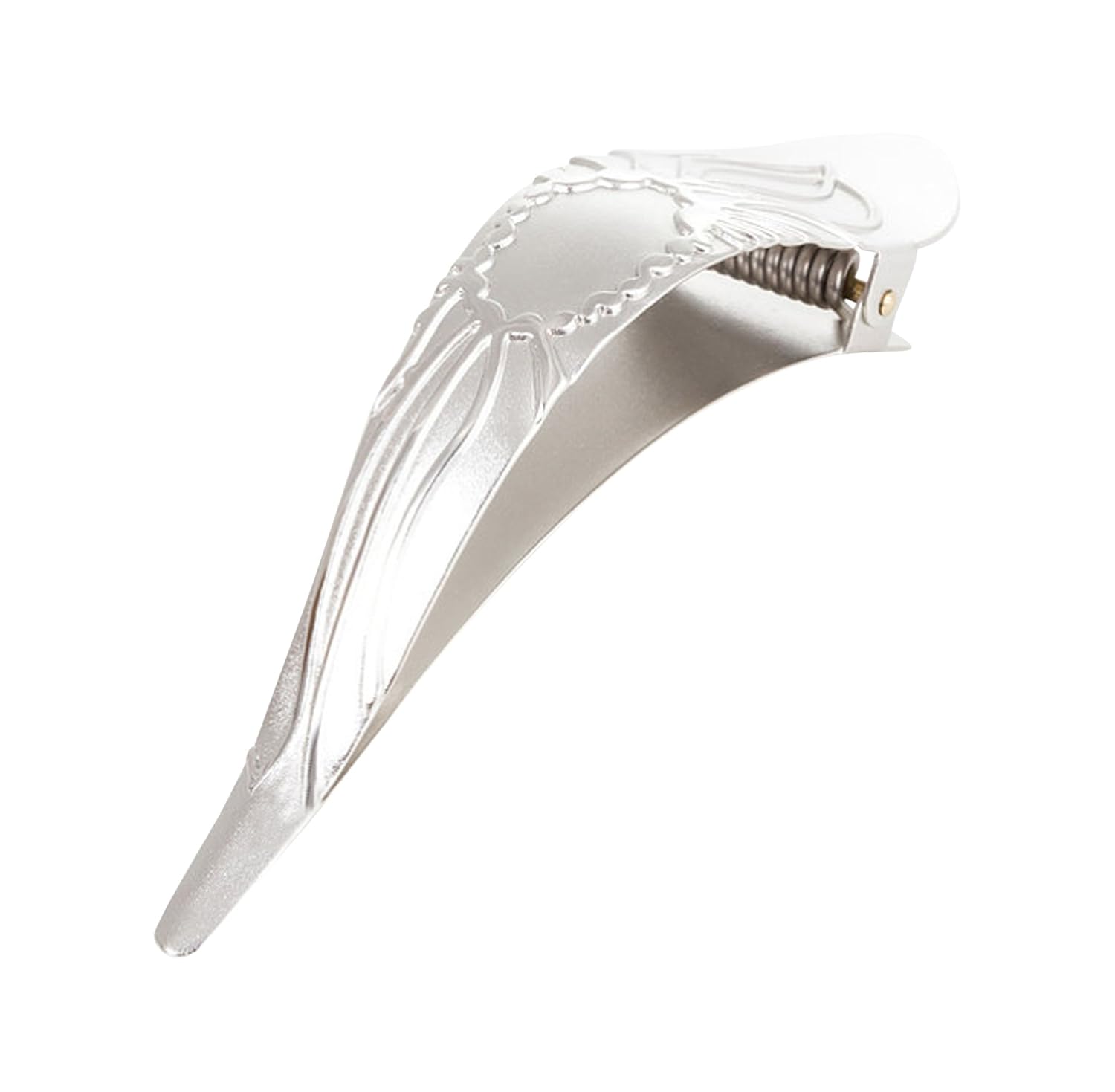 Ficcare Maximas Hair Clip in Lotus 2-Tone in Silver Large