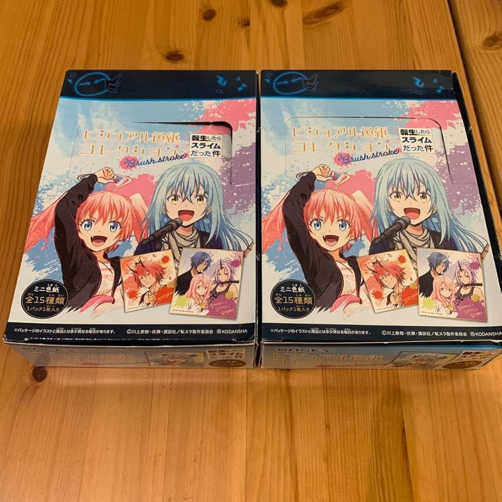 【未開封】転スラ　ビジュアル色紙コレクション　19パックセット 未開封】転スラビジュアル色紙コレクション19パックセット