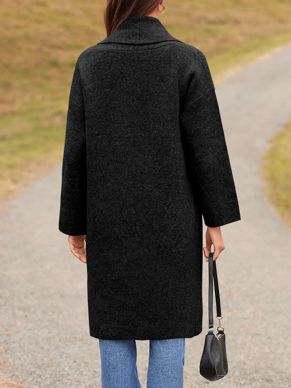 Saodimallsu Womens Long Cardigans Oversized Chunky Knit Coatigan Fall Trendy Open Front Sweater Jackets with Pockets - Image 6